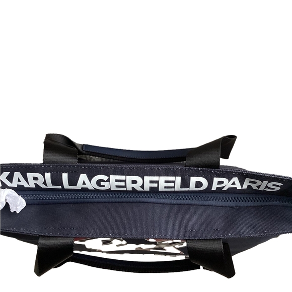 Karl Lagerfeld “Kristen Paris Star  ” Canvas Tote, NWT - Picture 7 of 10